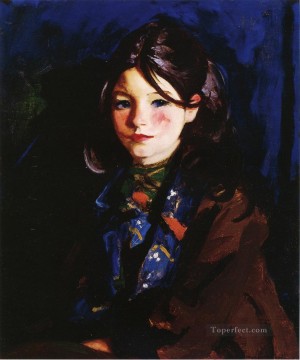 アンリ・ロベール Painting - レテシアの肖像画 アシュカン学校 ロバート・アンリ